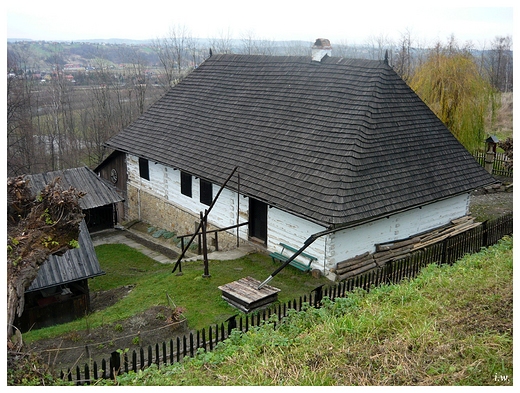 Skansen na wzgrzu zamkowym w Dobczycach