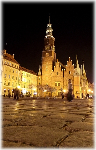 Wrocawski rynek z perspektywy krasnala