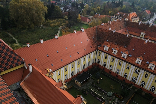Trzebnica z lotu ptaka