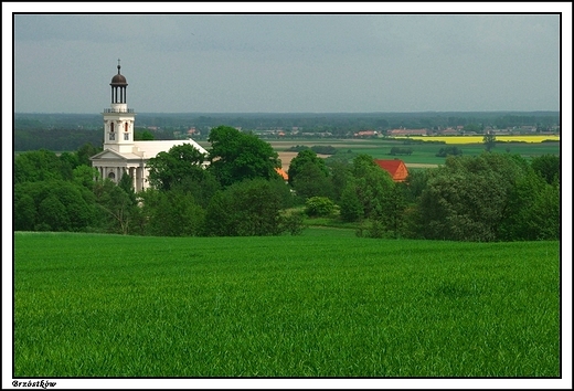 Brzstkw - koci pw. w. Jana Chrzciciela _ zdjcie wykonane z punktu widokowego