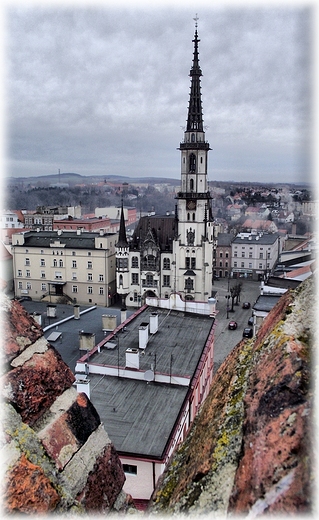 widoki z Krzywej Wiey- ratusz