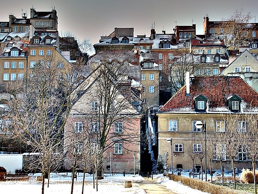 Warszawa. Starwka od strony Wisy.