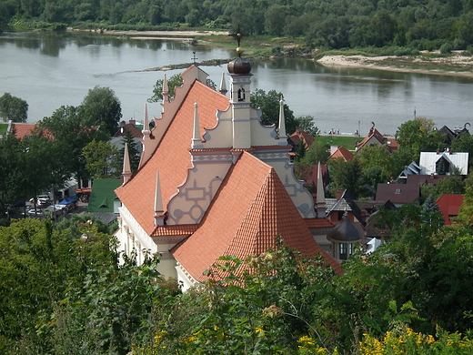 widok z Gry Trzech Krzyy na Kazimierz Dolny