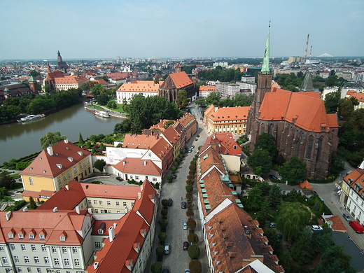 panorama Ostrowa Tumskiego - Wrocaw