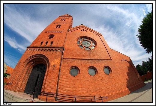 Jutrosin - neoromański kościół pw. św. Elżbiety  z lat 1900-1903