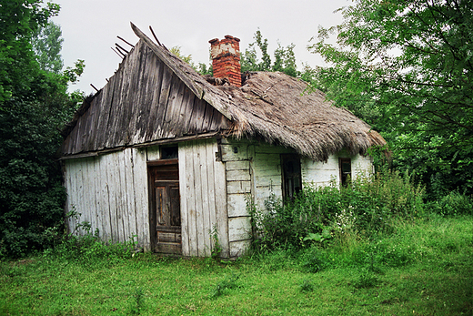Stara chata z okolic Urszulina. Poleski Park Narodowy