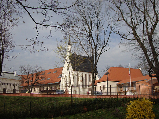 Zamek w Raciborzu-widok z parku