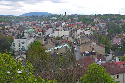 Cieszyn. Panorama miasta z Wiey Piastowskiej.