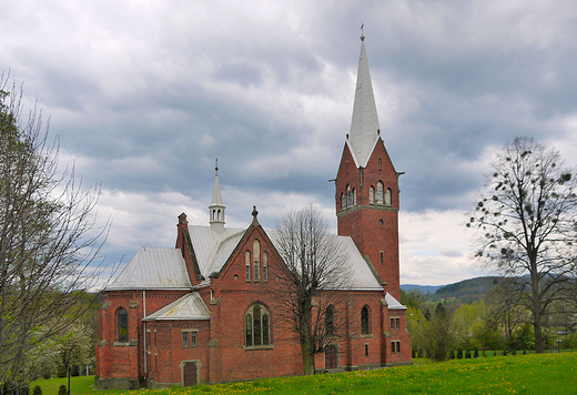 Grodziec. Neogotycki koci w. Bartomieja z lat 1908-1910