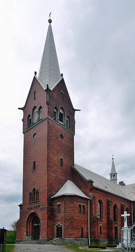 Grodziec. Neogotycki koci w. Bartomieja z lat 1908-1910