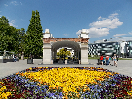 Warszawa. Grb Nieznanego onierza na Placu Pisudskiego.