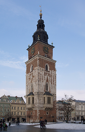 Kraków. Rynek Główny - Wieża Ratuszowa
