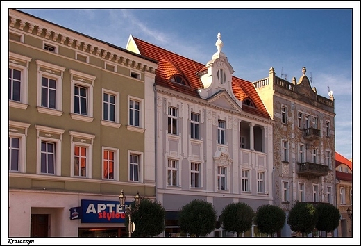 Krotoszyn - zabytkowe kamienice w rynku