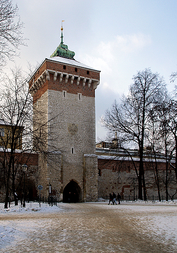 Brama Floriaska od strony Plant. Krakw