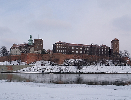 Wawel z Bulwaru Poleskiego. Krakw