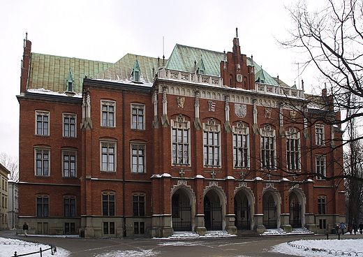 Budynek Collegium Novum UJ w Krakowie.