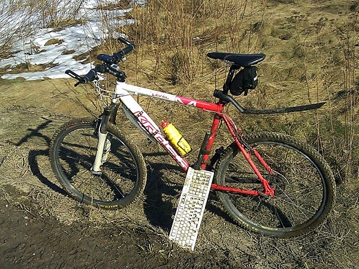 Z cyklu najciekawsze pomysy na stopk rowerow :)