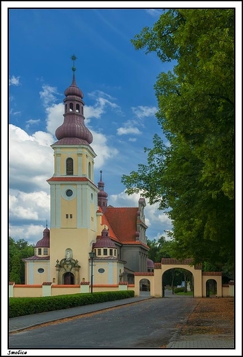 Smolice - neobarokowy koci pw. Najw. Serca Jezusa z lat 1907 - 1909