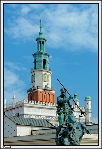 Pozna - stary rynek _ fontanna Neptuna