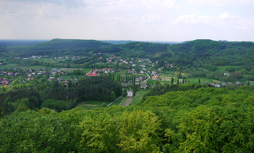 Widok z wiey zamku Lipowiec.