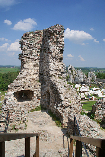 Ruiny ogrodzienieckiego zamku.