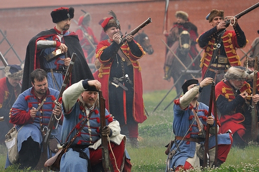 Szturm Twierdzy Zamo 1656. Rekonstrukcja 2014. Obrocy