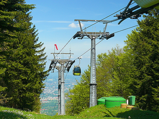 Beskid lski. Kolej linowa na Szyndzielni (1026 m n.p.m.)