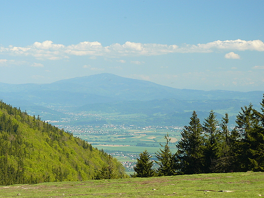 Beskid lski. Widok z Klimczoka (1117 m n.p.m.) na Beskid ywiecki