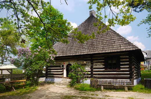 Nadwilaski Park Etnograficzny w Wygiezowie. Dom z Chrzanowa z 1804rt.