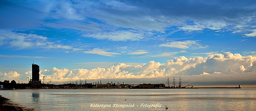 Widok na Gdyskki port.