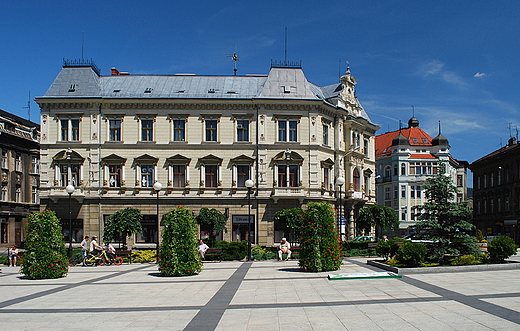 Bielsko-Biaa. Plac Chrobrego pod zamkiem (fragment)