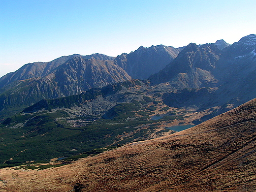 Widok z Kasprowego Wierchu. Tatry