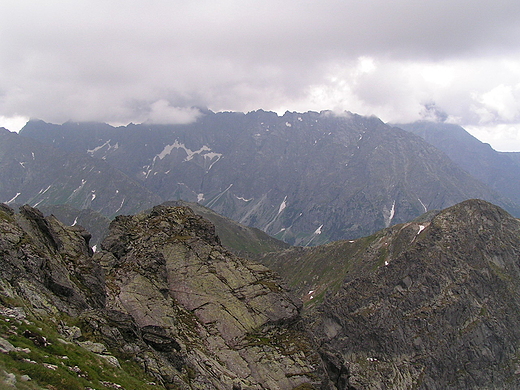 Tatrzaskie szczyty. Widok ze winicy