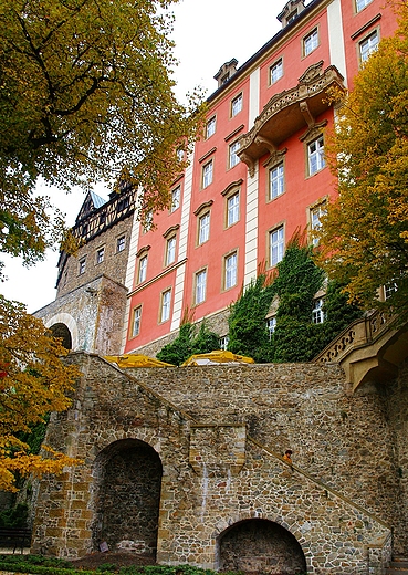 Ksi. Widok na zamek z tarasw