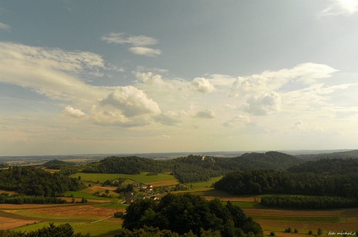 Widok z wiey na zamku w Smoleniu