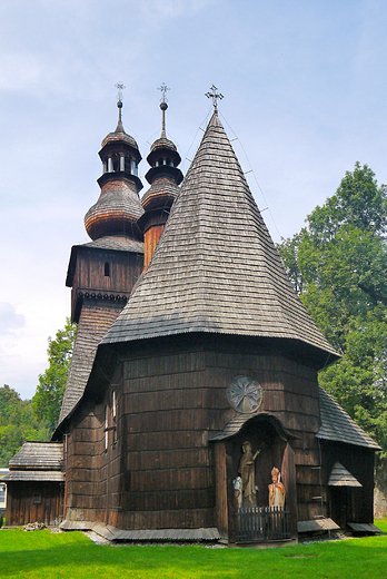 Rabka-Zdrj. Muzeum im. Wadysawa Orkana w dawnym zabytkowym drewnianym kosciele.