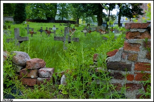 Owiska - renesansowy koci pw. w. Mikoaja z 1574 r. _ przykocielny stary cmentarz