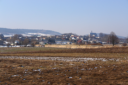 Bodzentyn. Widok z drogi na Tarczek