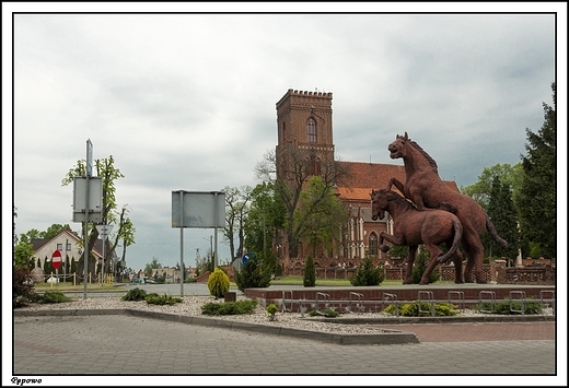 Ppowo - neogotycki koci parafialny pw. w. Jadwigi z 1625r.