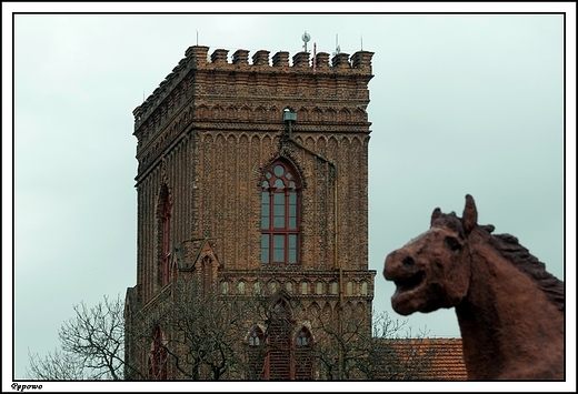 Ppowo - neogotycki koci parafialny pw. w. Jadwigi z 1625r.