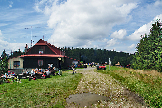 Granica Polsko-Czeska Chata Czantoryji i  gbi Bar Czantoria.