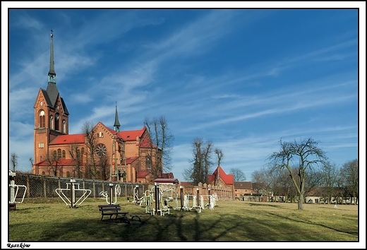 Raszkw - neogotycki koci Podwyszenia Krzya witego z lat 1882-1886