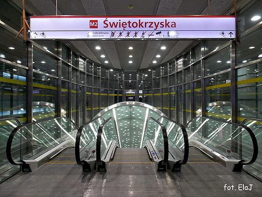 Warszawa. Dzie Otwarty na stacjach II linii metra. Stacja WITOKRZYSKA.