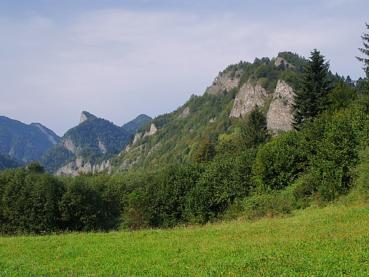 Widok z Szafranwki na Sokolic i Pieniny