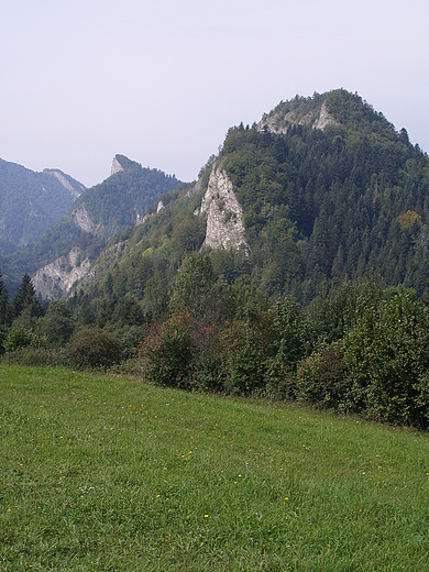 Widok z Szafranwki na Pieniny Waciwe