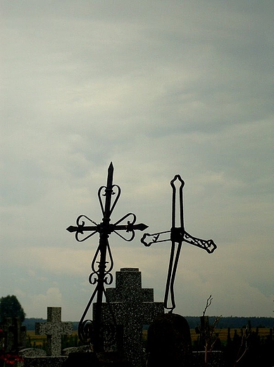 Krzyże nagrobne - cmentarz w Pasynkach