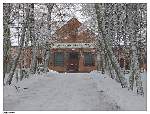 Go�uch�w - Muzeum Le�nictwa mieszcz�ce si� w budynkach  folwarku z zabudowaniami z lat 1849 - 53
