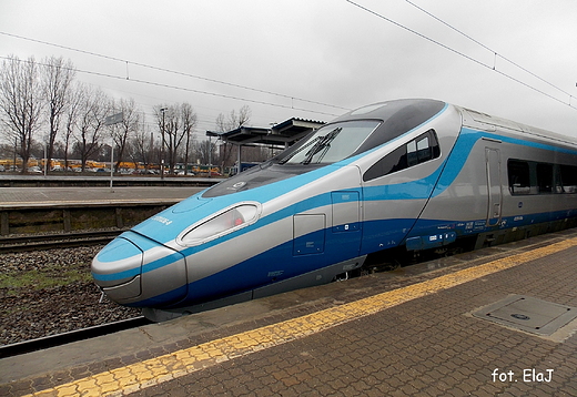 Warszawa. Pendolino na Dworcu Zachodnim PKP.