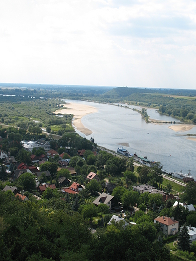 Widok na Wise z baszty. Kazimierz Dolny