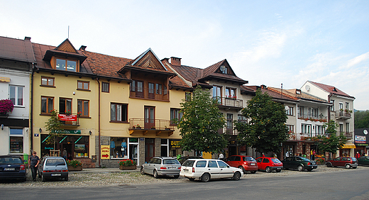 Pieniny. Kroscienko n/D. Zabudowa w rynku